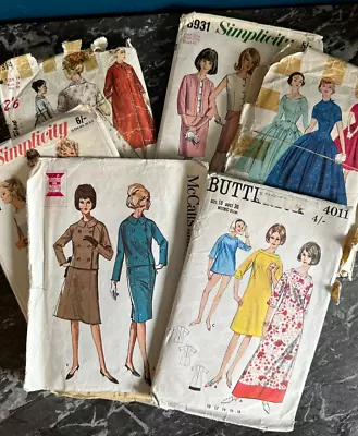 Vintage Retro 1950/60s Sewing Patterns Dressmaking Ladies  X6 • £18