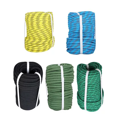 3/8  X 100' Braided Polyester Arborist Rigging Rope Garden High Strength:3250lbs • $25.89