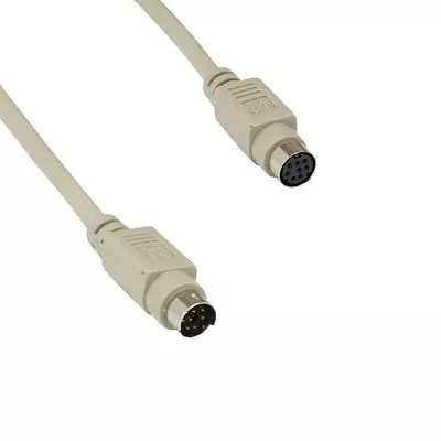 6FT Mini DIN 8 Pin Serial RS-232 Extension Cable 28AWG MDIN 8 Pin M/F Device Mac • $8.91