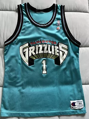 Vancouver Grizzlies #1 Vintage Champion Jersey • $69