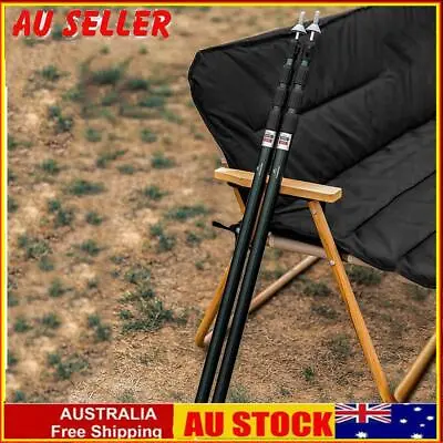 $47.69 • Buy 2pcs Tent Pole Aluminum Alloy Adjustable With Storage Bag Camping Accessories AU