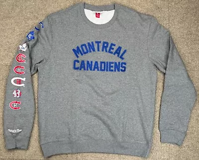 Mitchell & Ness NHL Montreal Canadiens Long Sleeve Sweatshirt Size XL • $49.99