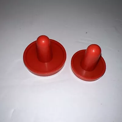$9.99 • Buy Super Mario Air Hockey Replacement Parts Red Paddles Mario Big And Small
