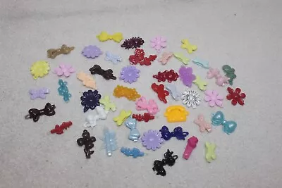 Vtg Goody Snap Tight Barrettes Lot Hair Clips Bows Butterfly Flower Etc • $20