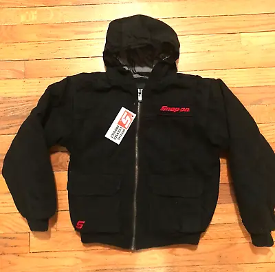 Snap On Tools Black Jacket W/Hood KIDS/YOUTH Size Medium New  CHILDREN YOUTH M • $214.14