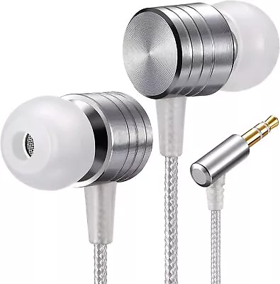 Wired Earphones Headphones In-Ear Buds 3.5mm Jack Extra Bass Noise Isolating • £7.99