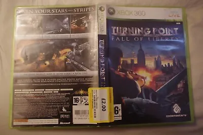 Turning Point: Fall Of Liberty - Xbox 360 PAL Complete In Box - Great Condition • £1.49