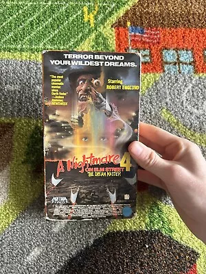 A Nightmare On Elm Street 4 The Dream Master VHS 1988 Horror 1st Release Media • $13