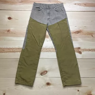 Wrangler Pants Mens 36x34 Brown Brush Guard Hunting Upland Denim Jeans Pro Gear • $23.99