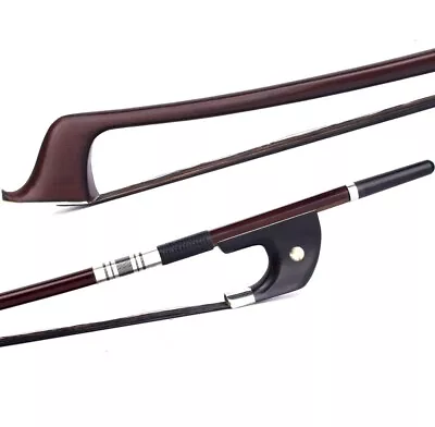 Pro Master German Style Ironwood Double Bass Bow 3/4 Ebony Frog Black Hair 146g • $178.98
