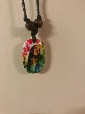 Bob Marley Tie Dye Rasta Necklace Adjustable • $3.99