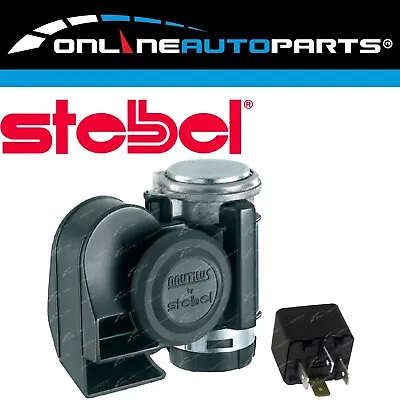 Stebel Nautilus Compact 12volt Car Air 4x4 Horn Black 139dB Loud Bike Motorcycle • $38.71