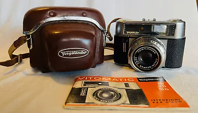 Original Vintage '60s Austrian Voigtländer Vitomatic IIb Camera In Case • $199.95