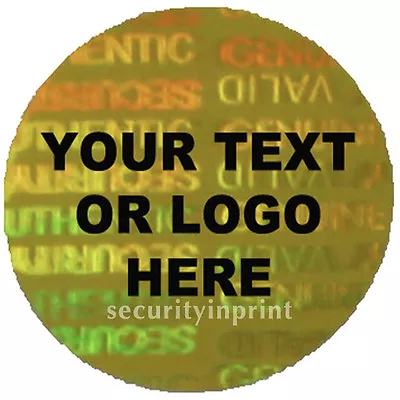 £46.99 • Buy 336 Personalised  AUTHENTIC   VALID  Hologram Security Stickers Labels C20-6G