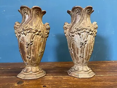 Vintage French Cast Iron Vases/jardinieres/urns • £175