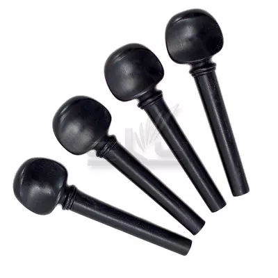 Ebony Violin Tuning Pegs 4/4 Size New High Quality Fiddle Violin Parts Set Of 4 • $10.29