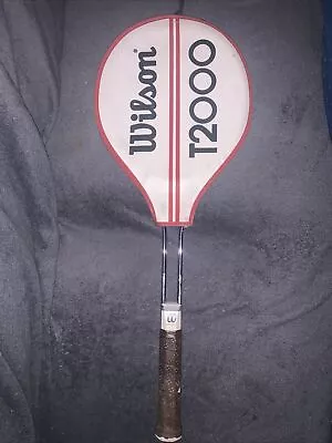 Wilson T2000 Tennis Racket Racquet W/ Cover 4.5” Grip 26.5” Length - Vintage • $6.70