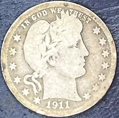 1911 Barber Quarter Well Circulated 0311-28 • $4