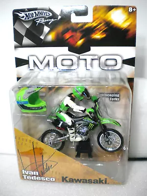 New 2005 Hot Wheels Moto X Ivan Tedesco Kawasaki 450 Motocross #1 • $100