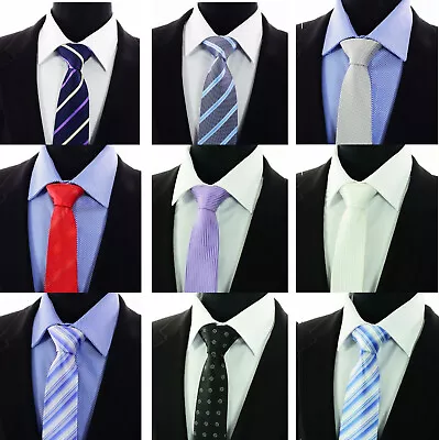 Mens Tie  Jacquard Stripe Satin Silk Blend NEW Bundle Office Striped Gift XDC UK • £4.60