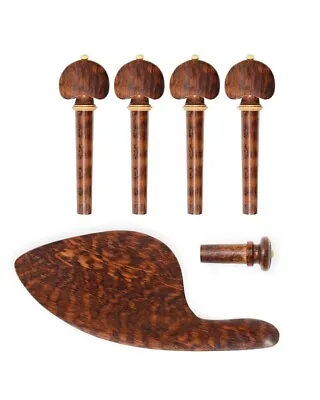 Snakewood Violin Fittings Set Durable Polished Exquisite Design For DIY Violin • $197.54