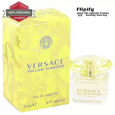 Versace Yellow Diamond Perfume EDT Spray For Women 3 Oz 1.7 Oz 1 Oz 0.17 Oz  • $20.28