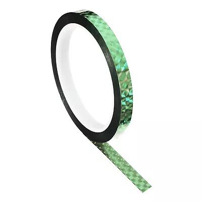 10mmx50m Prism Tape Holographic Reflective Adhesive Craft Wrap Decor Green • £5.01