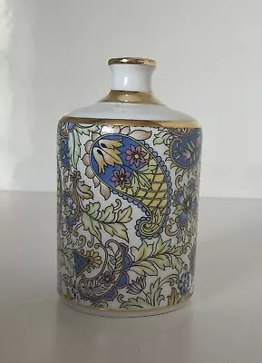 £5.89 • Buy Portuguese Coimbra S.P. Beautiful Ceramic Bottle. Paisley Pattern. 11cm Tall