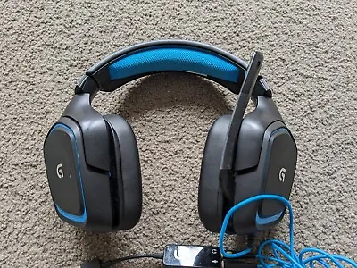 Logitech G430 Wired Gaming Headset With Mic And USB Adaptor • $45