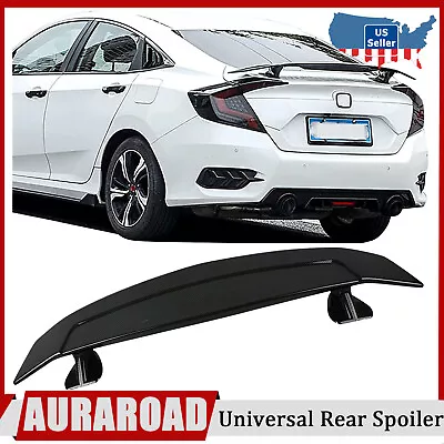 46''Spoiler Wing Universal Rear Trunk Spoiler Racing Sedan GT-Style Carbon Fiber • $50.39