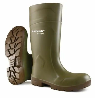 Dunlop Purofort Multi-Grip Safety Wellington S4 Waterproof Steel Toe Cap CA61831 • £46.99