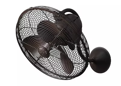 Matthews Fan Company - Laura Wall Fan Textured Bronze/Metal - LL-TB - Open Box • $500