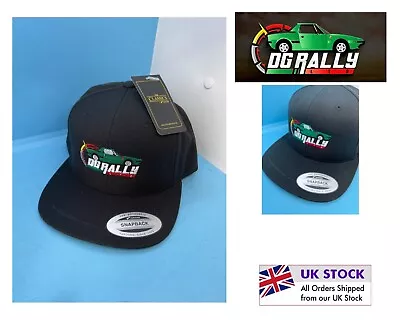 New D G Rally Branded Fiat X1/9 Classic Yupoog Snapback Cap In Black Unisex • £18.99