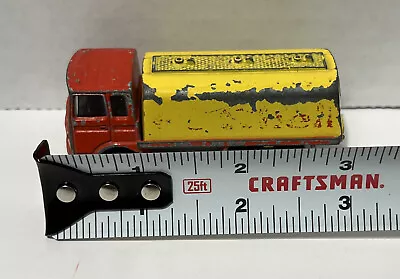 Majorette Saviem Shell Oil Tanker Truck Made In France 1/100 Diecast Red Yellow • $8