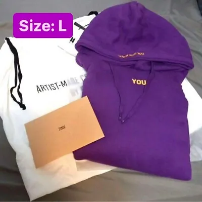 BTS Jimin With You Hoody Size L Artist Made Collection Purple TCG Photo Card New • $115.78