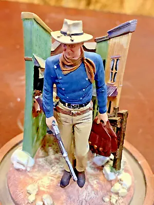 John Wayne Figurines Franklin Mint John Wayne Under Glass Dome • $15