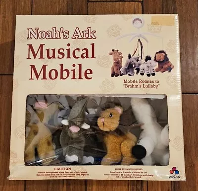 Nursery Musical Mobile Noahs Ark Brahms Lullaby Crib Vintage Brand New  • $29.99