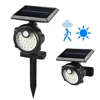 26LEDs Solar Wall Lights With Ground Stake Human Induction&Lighting Control H3J7 • $18.99