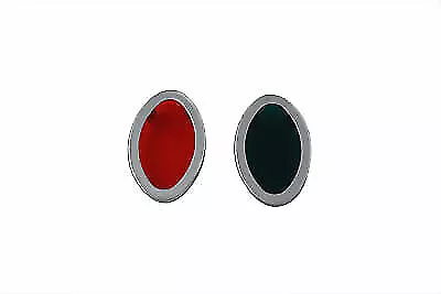 £19.44 • Buy Chrome Cateye Dash Panel Lens Kit For Harley Davidson By V-Twin