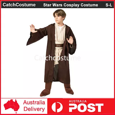 Star Wars Obi Wan Kenobi Jedi Knight Kids Costume Classic Child Hooded Jedi Robe • $40.99