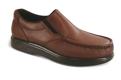 SAS Men's Shoes Side Gore Antique Tan 12 Medium Loafer Brand New In Box Save • $129.99