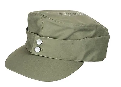 WWII German Army EM Summer Panzer M43 Field Cotton Cap Green Size XL • $15.29