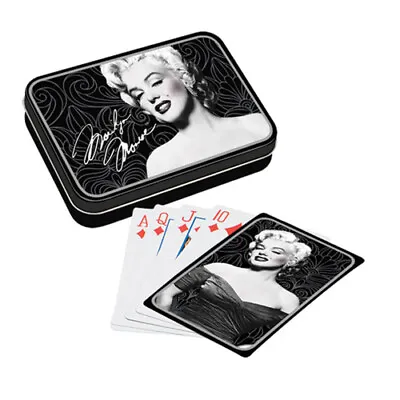 New - Marilyn Monroe Collectible Playing Cards Gift Set In Tin Case - VN70384 • $17.99