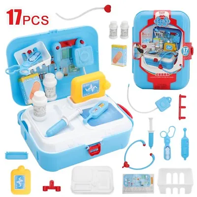 £9.99 • Buy Gift  Children Doctor Nurse Toys Medical Set Role Play Kit Hard Carry Bag 3+