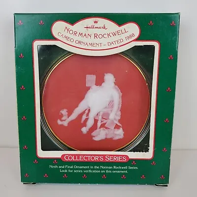 Vintage Hallmark Norman Rockwell Cameo Series Christmas Ornament 1988 Santa  • $17.09