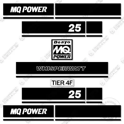 Fits MQ Power 25 Decal Kit Whisperwatt Generator - 7 YEAR OUTDOOR 3M VINYL! • $149.95