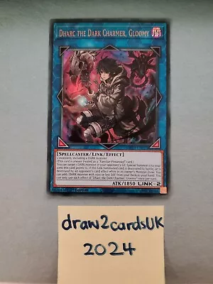 MP23-EN025 Dharc The Dark Charmer Gloomy Ultra Rare 1st Edition YuGiOh Card NM • £2