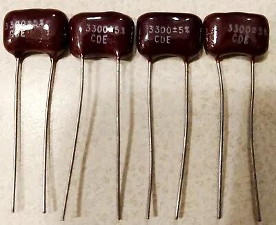 4-PCS  Silver Mica  Capacitors 500V MANY VALUES TO CHOOSE FROM !! • $2.75