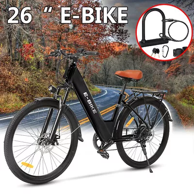 750W Ebike 26  Electric Bike Bicycle 36V 25Mph CommuterTire Mountain Bikes US • $529.99