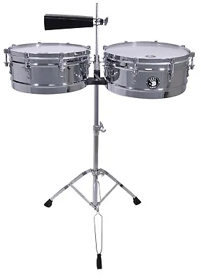 5d2 Timbale 14” & 15” Chrome Shells With Stand. • $289.99